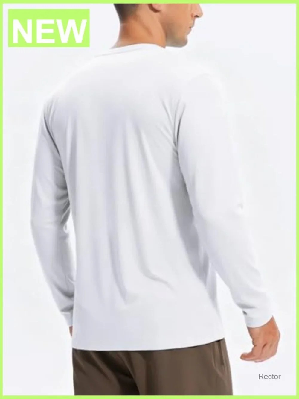 Men's UPF 50+ Long Sleeve Sun Shirt Rash Guard Quick Dry Fishing UV Protection